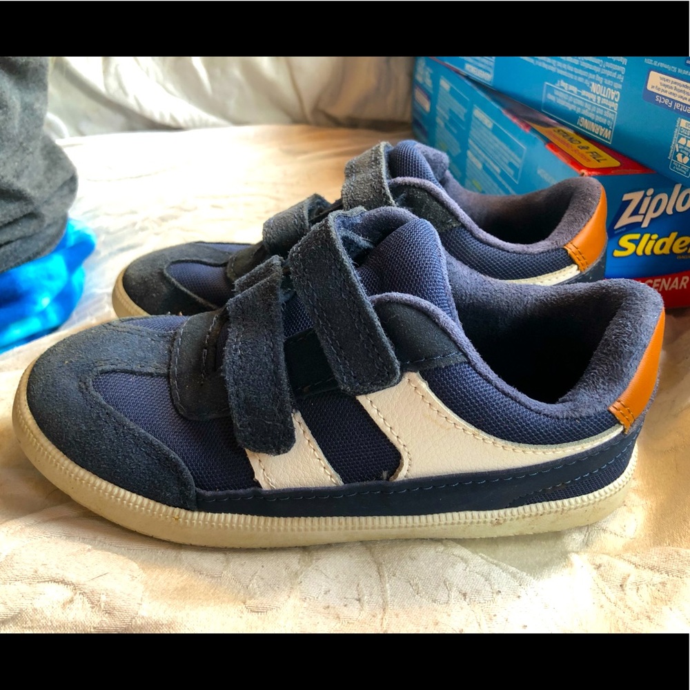 Cat & Jack Navy Suede Casual Sneakers